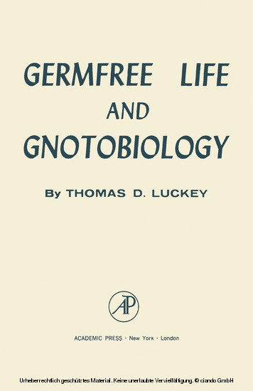 Germfree Life And Gnotobiology main product photo