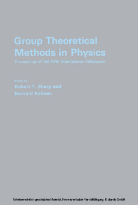 Group Theoretical Methods in Physics