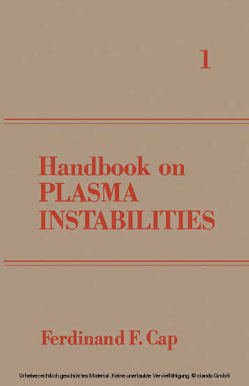 Handbook on Plasma Instabilities main product photo