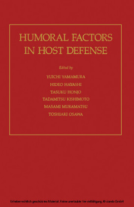 Humoral Factors in Host Defense