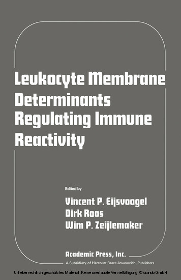 Leukocyte Membrane Determinants Regulating Immune Reactivity main product photo
