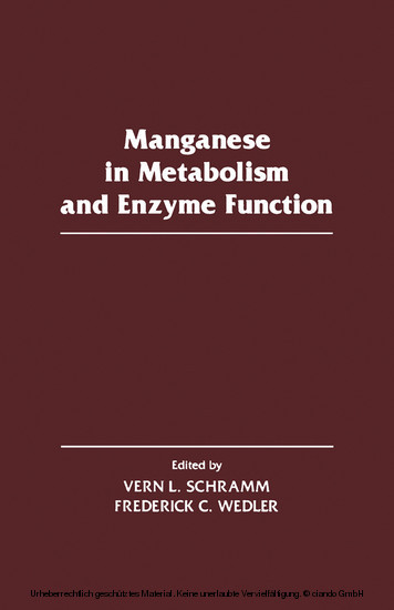 Manganese in Metabolism and Enzyme Function main product photo