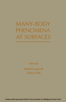 Many - Body Phenomena At Surfaces