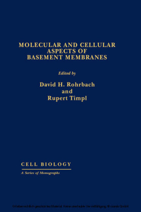 Molecular and Cellular Aspects of Basement Membranes