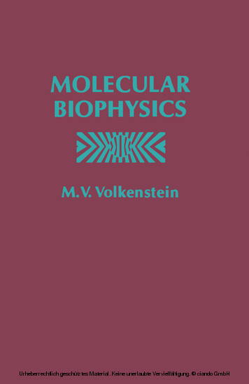 Molecular Biophysics main product photo