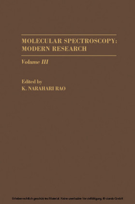 Molecular Spectroscopy: Modern Research V3