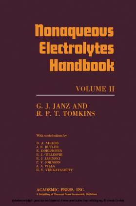 Nonaqueous Electrolytes Handbook