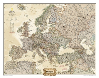 National Geographic Map Europe Executive, Planokarte main product photo