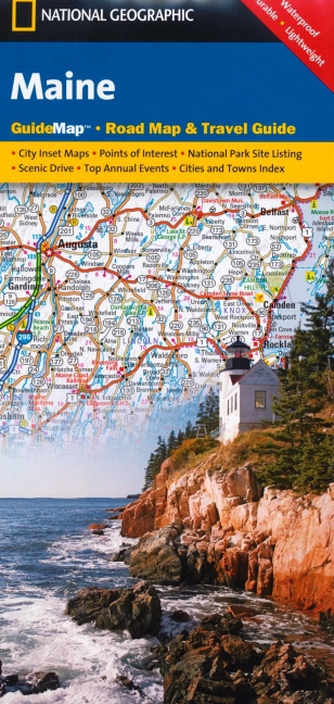 National Geographic GuideMap Maine main product photo
