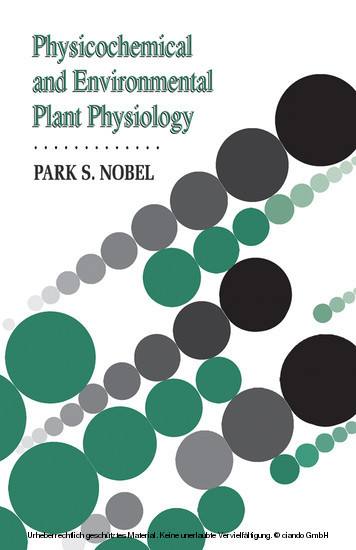 Physicochemical and Plant Physiology main product photo