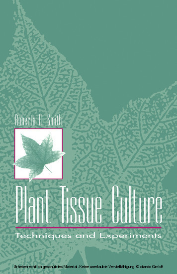 Plant Tissue Culture main product photo