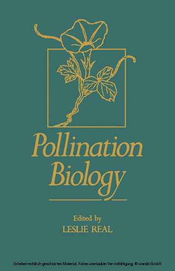 Pollination Biology main product photo