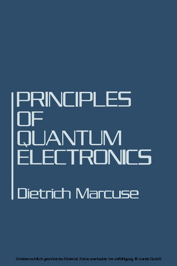 Principles of Quantum Electronics main product photo