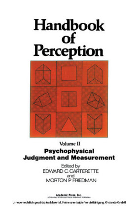 Psychophysical Judgment and Measurement