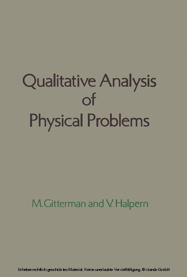 Qualitative Analysis of Physical Problems main product photo