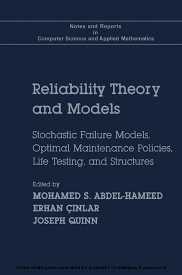 Reliability Theory and Models main product photo