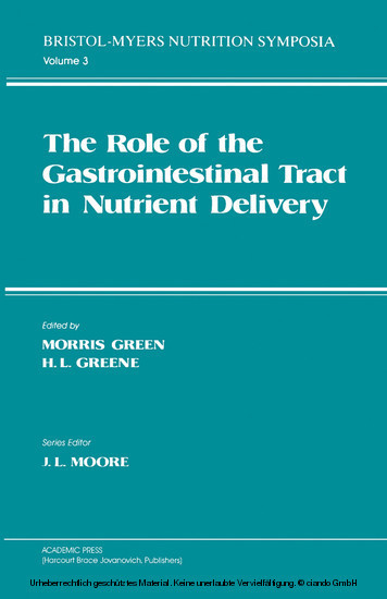 The Role of the Gastrointestinal Tract in Nutrient Delivery main product photo