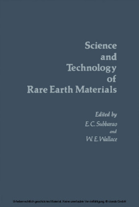 Science and Technology of Rare Earth Materials