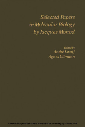 Selected Papers in Molecular Biology by Jacques Monod
