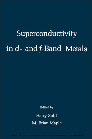 Superconductivity in d-and f=Band Metals main product photo