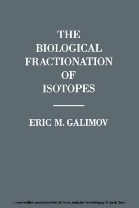 The Biological Fractionation of Isotopes