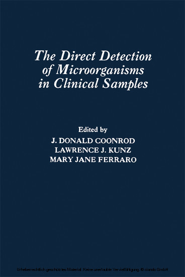 The Direct Detection of Microorganisms in Clinical Samples main product photo