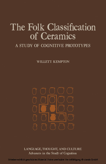 The Folk Classification of Ceramics main product photo