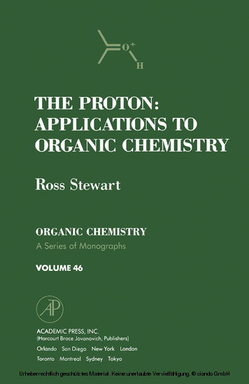 The Proton: Applications to Organic Chemistry main product photo