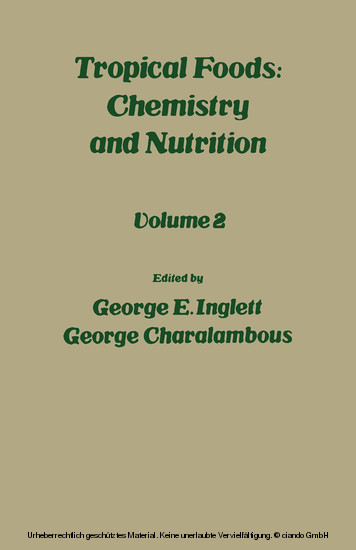 Tropical Food: Chemistry and Nutrition V2 main product photo
