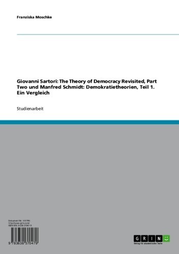 Giovanni Sartori: The Theory of Democracy Revisited, Part Two und Manfred Schmidt: Demokratietheorien, Teil 1. Ein Vergleich main product photo