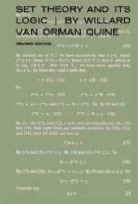 Set Theory and Its Logic, Revised Edition