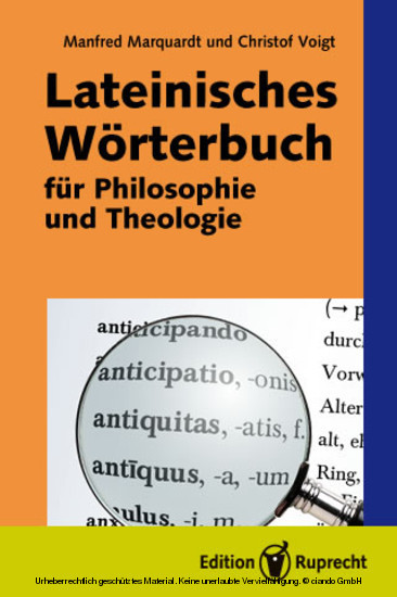 Lateinisches Wörterbuch für Philosophie und Theologie main product photo