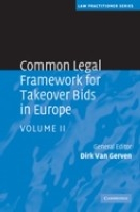 Common Legal Framework for Takeover Bids in Europe main product photo
