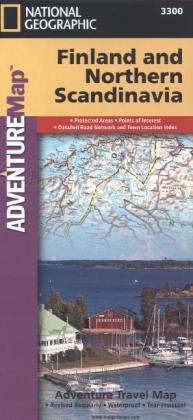 National Geographic Adventure Travel Map Finland and Northern Scandinavia main product photo