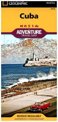 National Geographic Adventure Travel Map Cuba