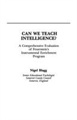 Can We Teach Intelligence? main product photo