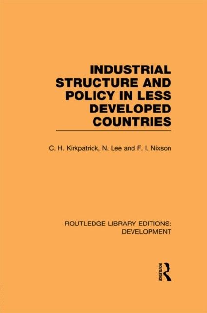 Industrial Structure and Policy in Less Developed Countries main product photo