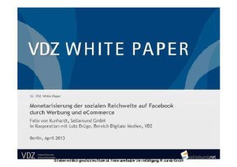 Monetarisierung der Sozialen Reichweite auf Facebook durch Werbung und eCommerce