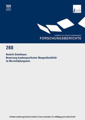 Bewertung kundenspezifischer Mengenflexibilität im Wertschöpfungsnetz