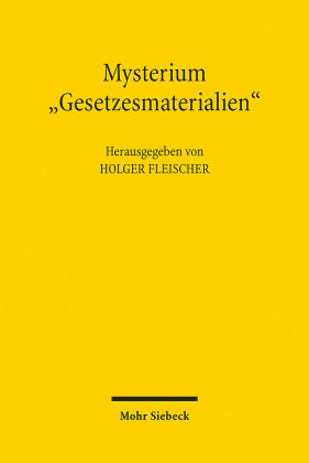 Mysterium "Gesetzesmaterialien"
