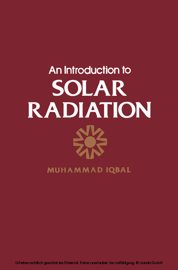 An Introduction To Solar Radiation main product photo