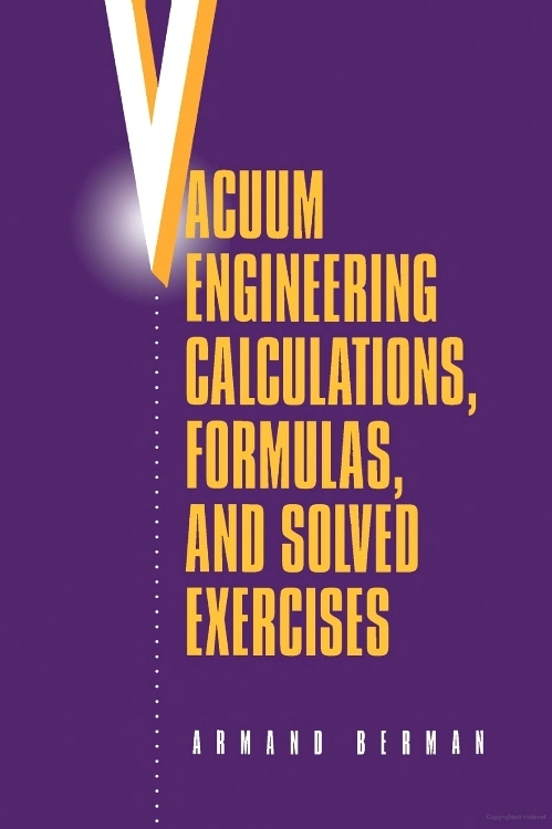 Vacuum Engineering Calculations, Formulas, and Solved Exercises main product photo