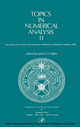 Topics in Numerical Analysis II