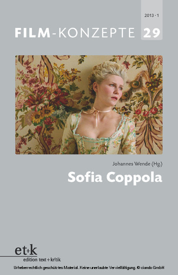 FILM-KONZEPTE 29 - Sofia Coppola main product photo
