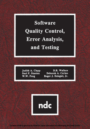 Software Quality Control, Error, Analysis