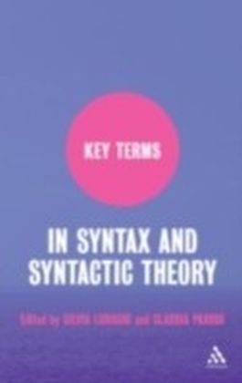 Key Terms in Syntax and Syntactic Theory