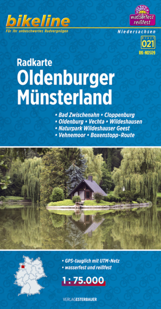 Bikeline Radkarte Oldenburger Münsterland main product photo