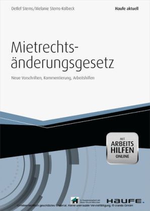 Das Mietrechtsänderungsgesetz (MietRÄndG) - mit Arbeitshilfen online