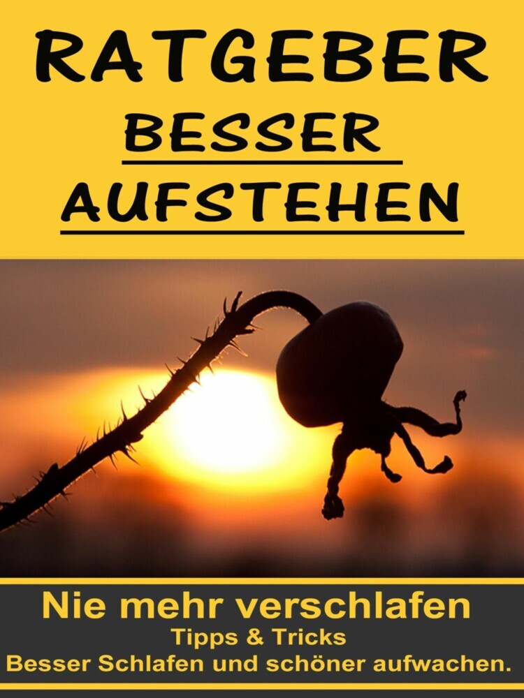 Ratgeber besser aufstehen - Besser Schlafen und schöner aufwachen. main product photo