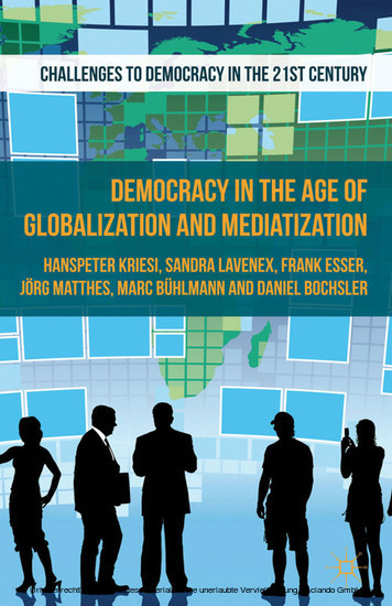 Democracy in the Age of Globalization and Mediatization main product photo